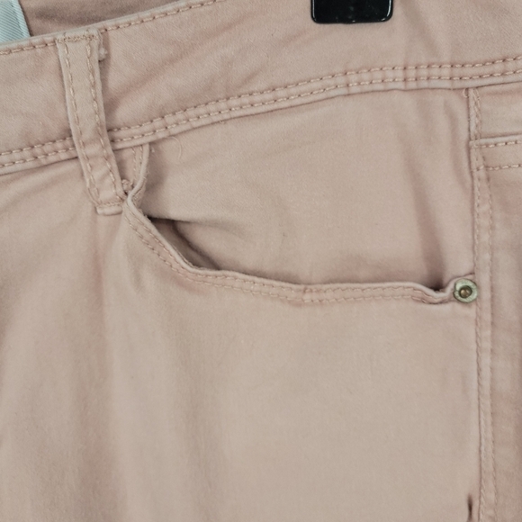 Kensie jeans Womens Effortless Ankle Mid Rise Pink Denim Size 8 - Picture 14 of 16